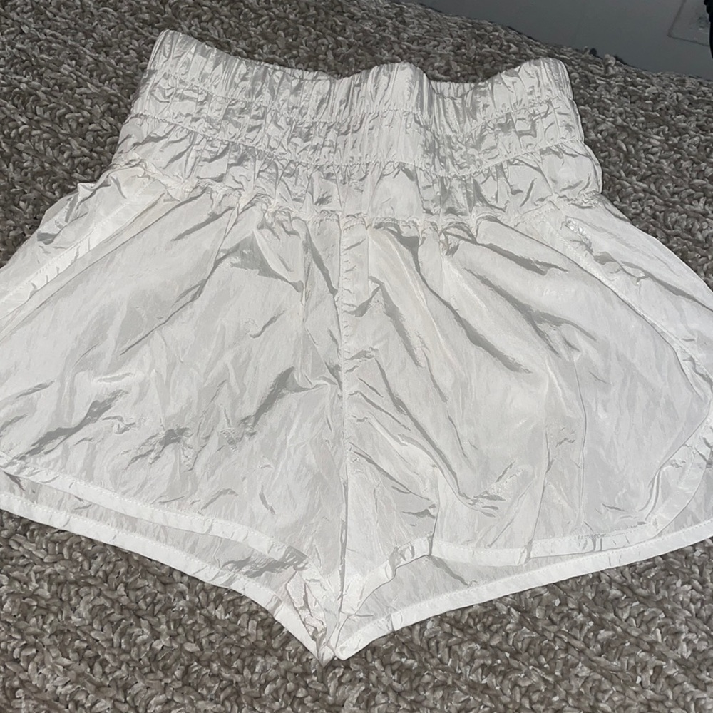 White Free People The Way Home Shorts